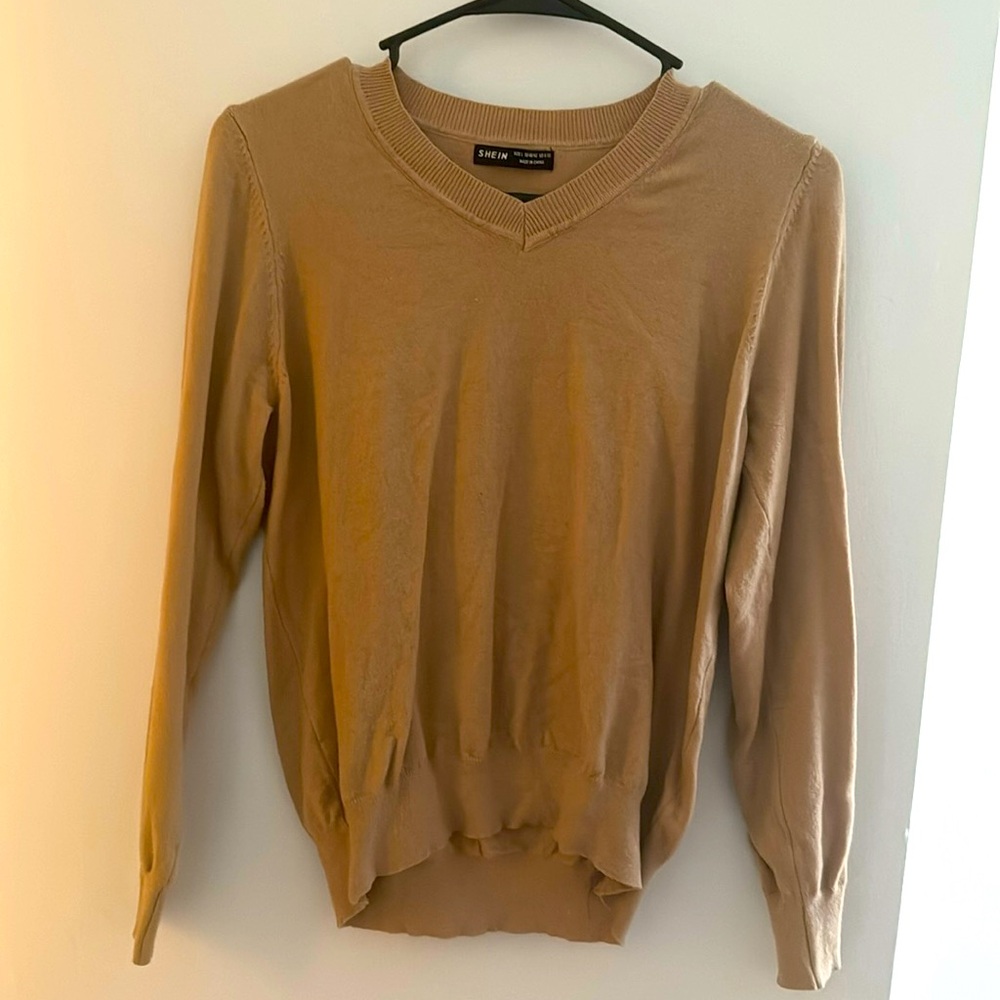 Shein tan lightweight sweater